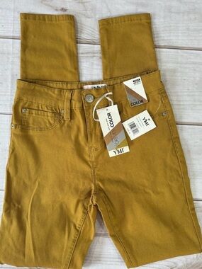 YMI Hyperstretch Mid-Rise Skinny Jeans - Size 17 - Mustard Yellow (Sunset) NWOT